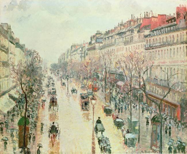 The Boulevard Montmartre Camille Pissarro