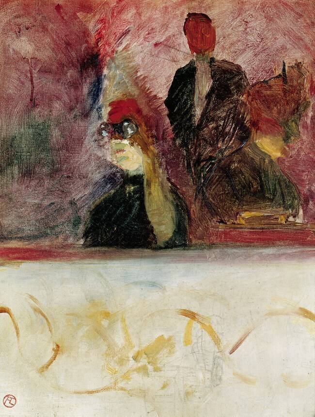 The Box at the Mascaron Dore Henri de Toulouse-Lautrec