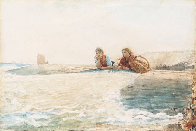The Breakwater Winslow Homer