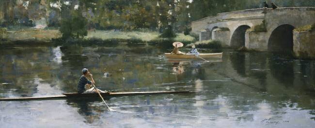 The Bridge at Grez John Lavery