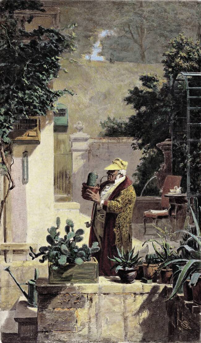 The Cactus Lover Carl Spitzweg