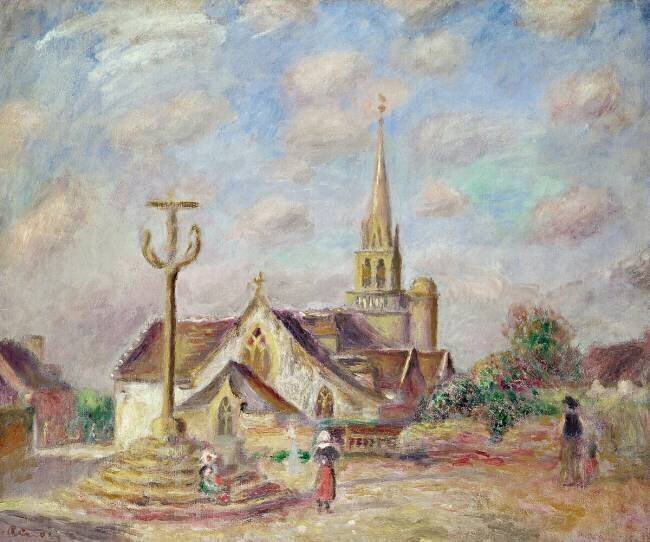 The Calvary at Pont Aven Auguste Renoir