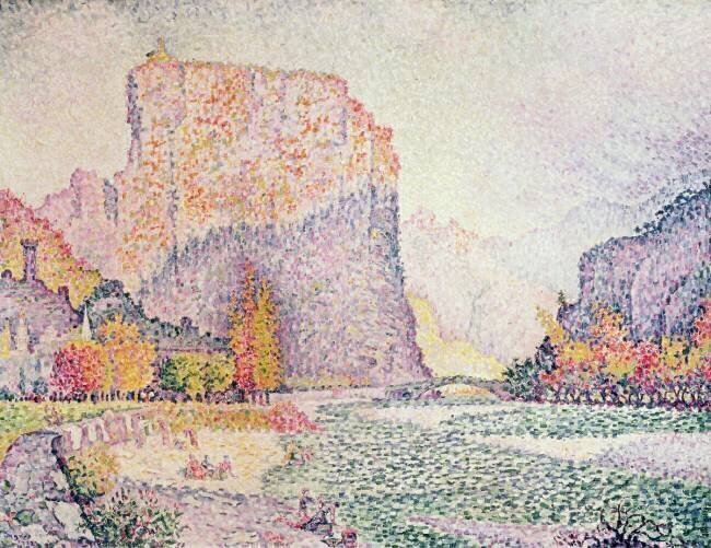The Cliffs at Castellane Paul Signac