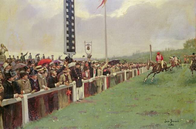 The course in Longchamps Jean Béraud