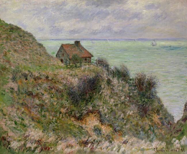 The Customs Officers' Hut at Pourville Claude Monet