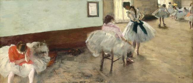 The Dance Lesson Edgar Degas