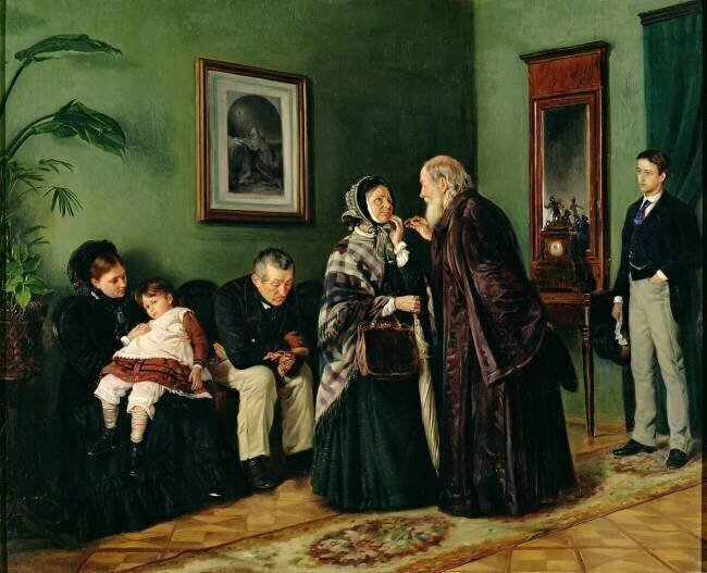 The Doctor's Waiting Room Vladimir Egorovic Makovsky