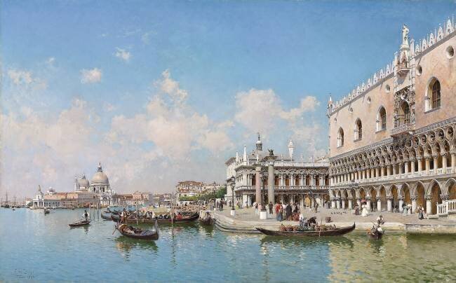 The Doge's Palace and Santa Maria della Salute Federico del Campo