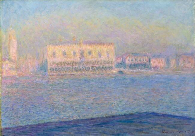 The Doge's Palace Seen from San Giorgio Maggiore Claude Monet