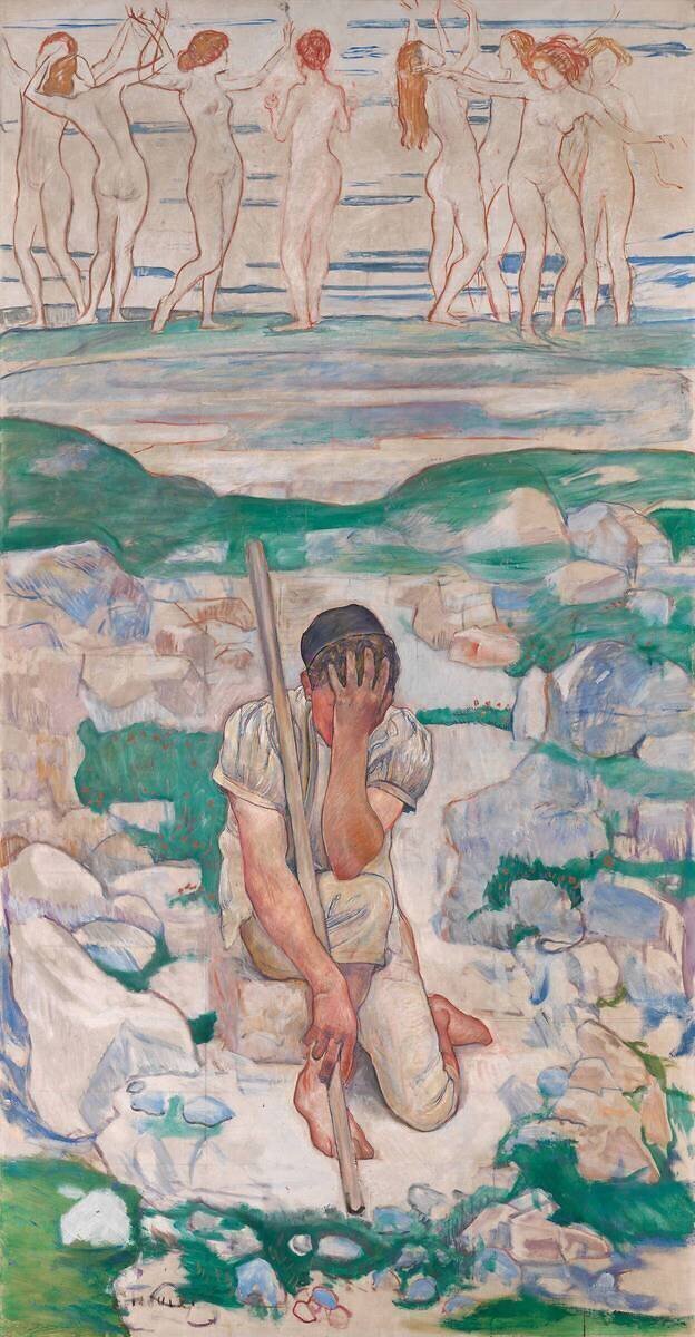 The Dream of the Shepherd Ferdinand Hodler