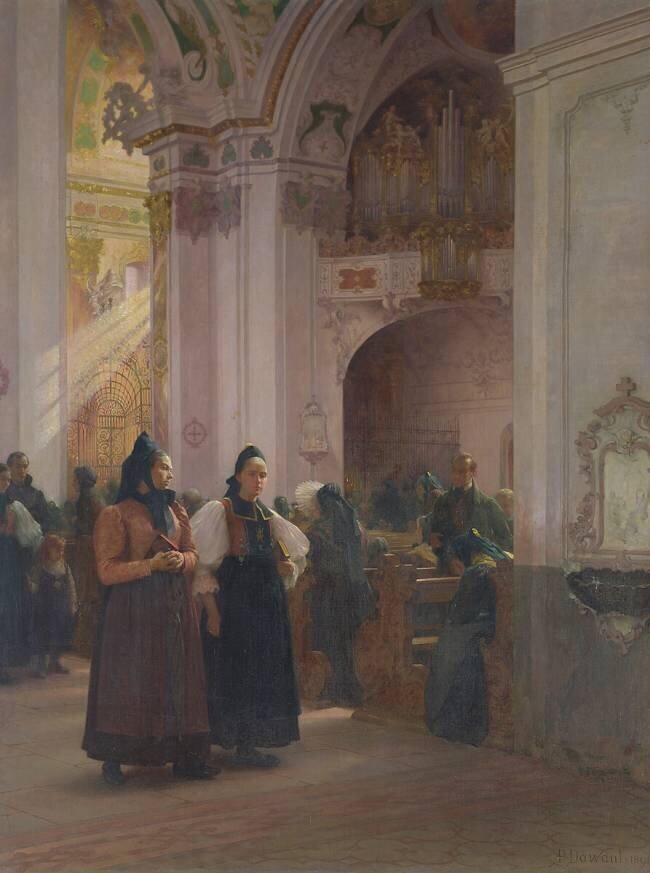 The End of Mass in Einsiedeln Albert Pierre Dawant
