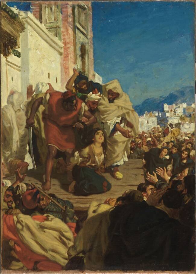 The Executation of a Jewish Woman  Duhodencq Alfred