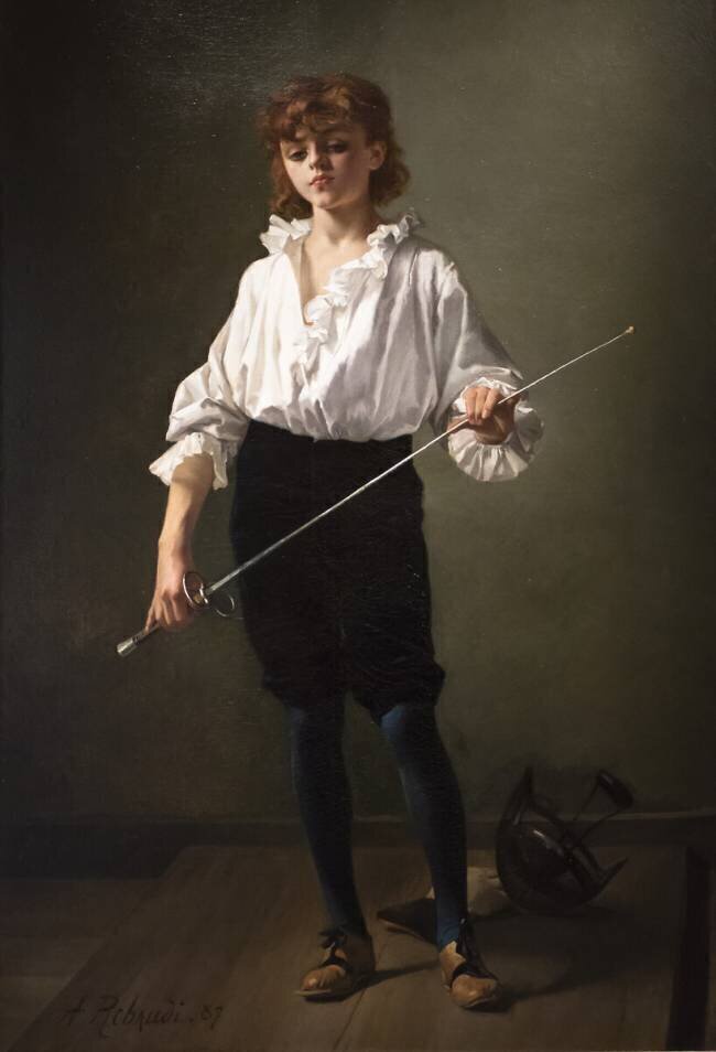 The fencing lesson Alcide Robaudi