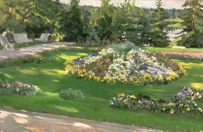 The Flower Bed Sergei Arsenevich Vinogradov
