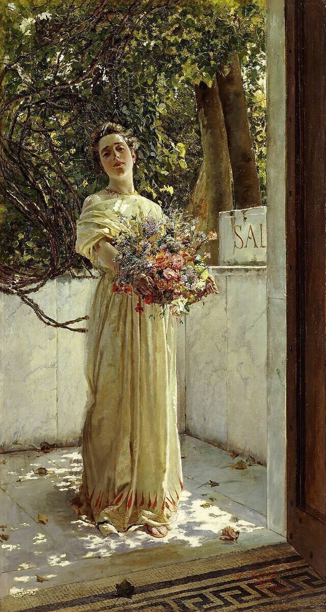 The Flower Gatherer Gioacchino Pagliei