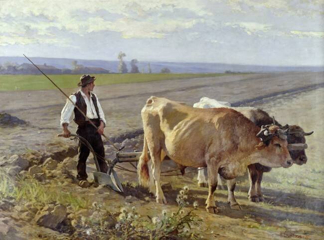 The Furrow Edouard Debat-Ponsan