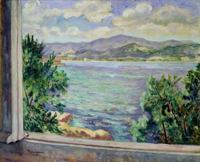 The Gulf of St. Tropez from the Oustalet Henri-Charles Manguin