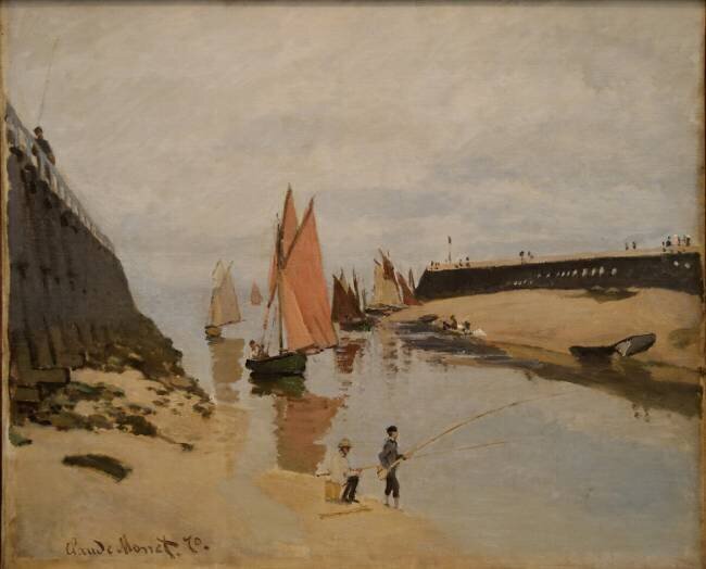 The Harbour at Trouville Claude Monet