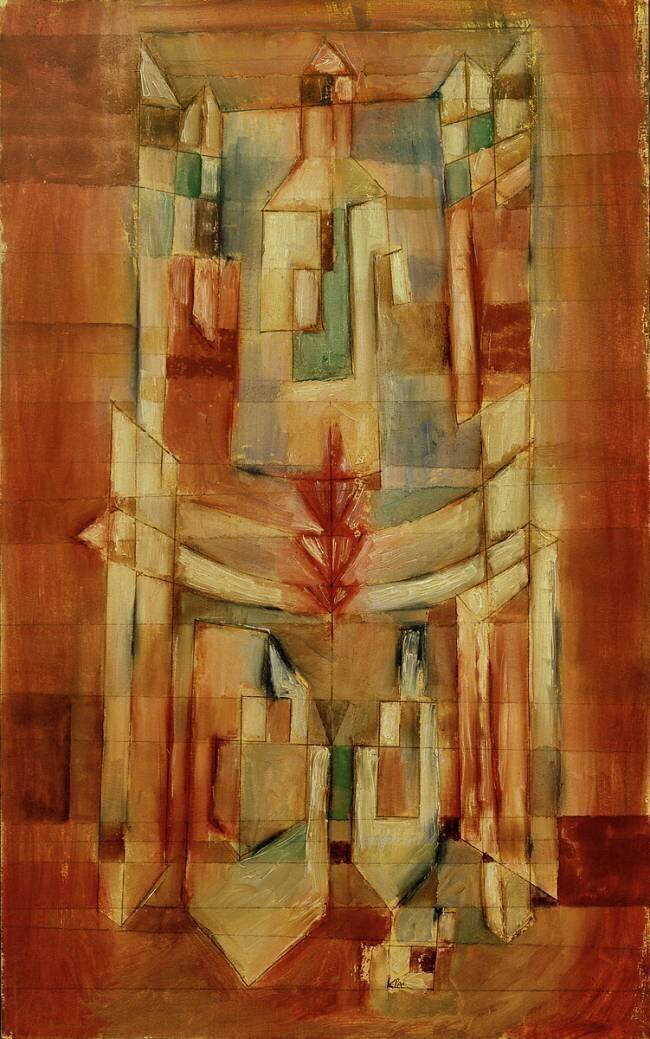 The House to the Arrow Paul Klee