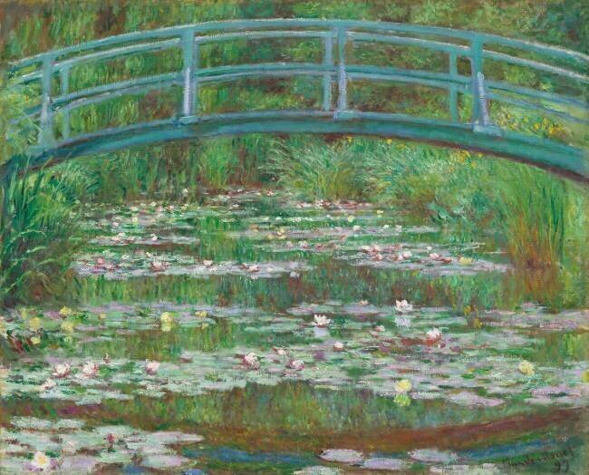 The Japanese Footbridge Claude Monet