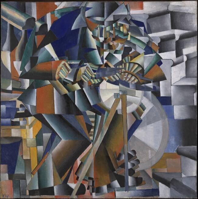 The Knife Grinder or Principle of Glittering Kazimir Malevitch