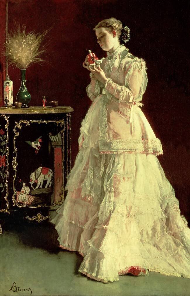 The Lady in Pink Alfred Stevens