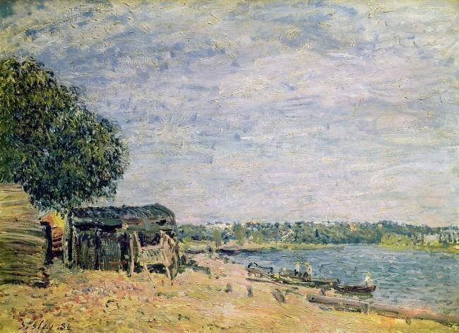 The landscape of Saint-Mammes Alfred Sisley
