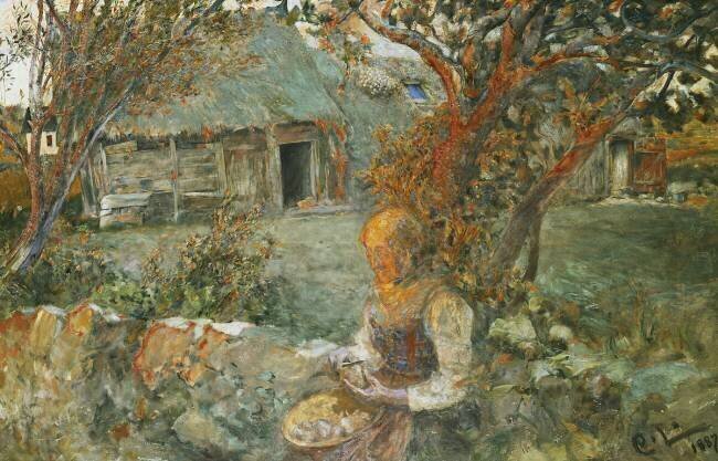The Last Rays Carl Larsson