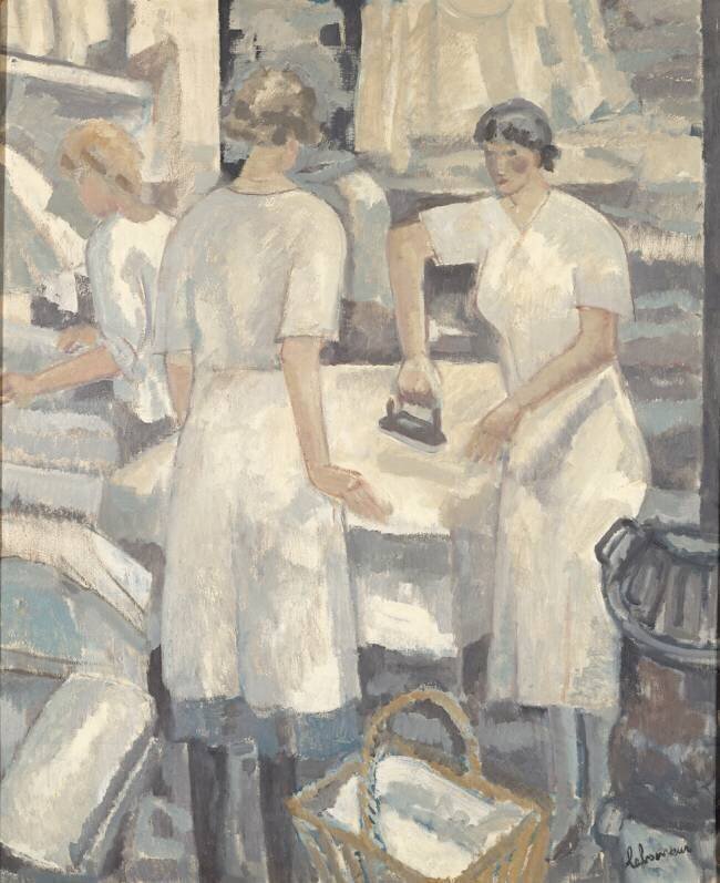 The laundresses Jean-Emile Laboureur