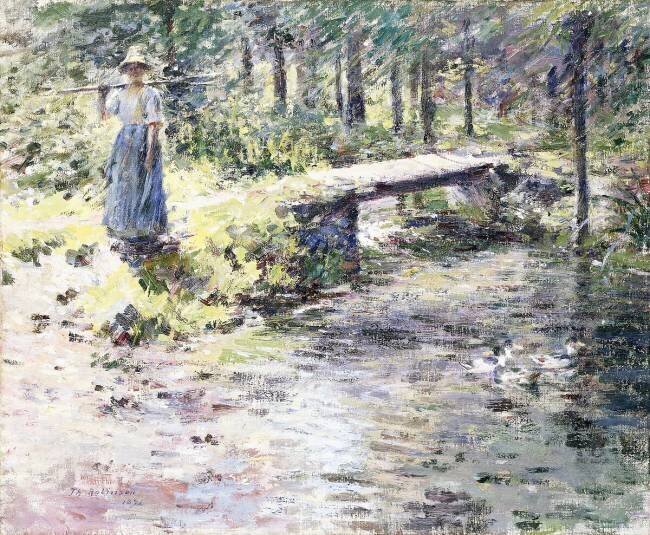 The Little Bridge Theodore Robinson