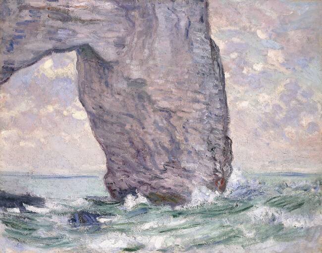 The Manneporte seen from Below Claude Monet