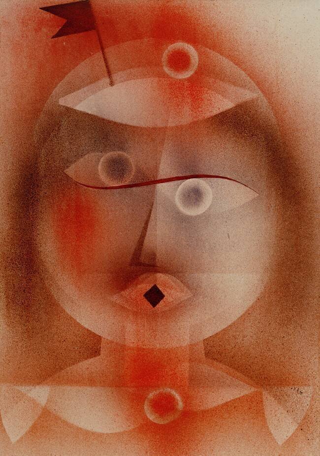 The mask with the flag Paul Klee