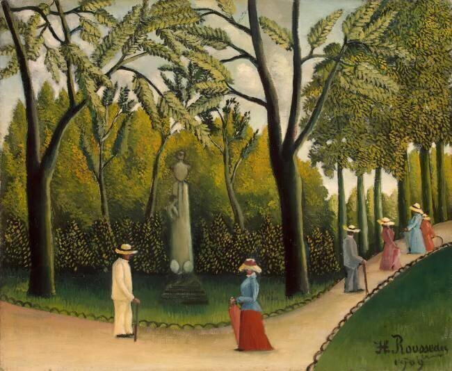 The Monument to Chopin in the Luxembourg Garden Henri Rousseau