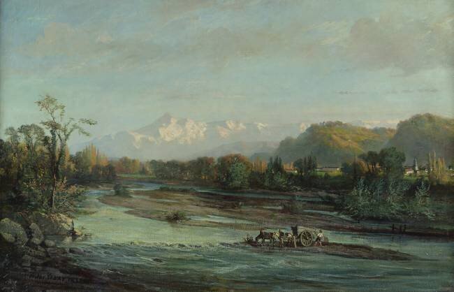 The Mountain Stream and the Pic du Midi Victor Venat