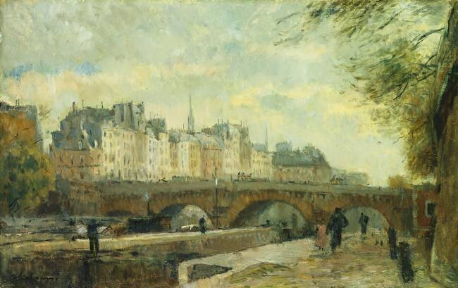 The New Bridge of the City Albert Lebourg
