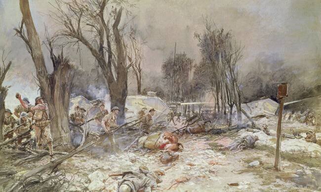 The Offensive at Saint-Pierre-Aigle François Flameng