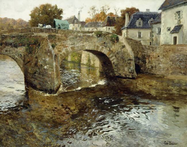 The Old Stone Bridge Frits Thaulow