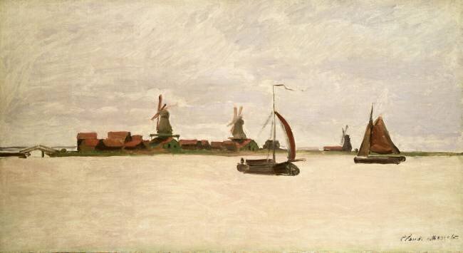 The Outer Harbour at Zaandam Claude Monet