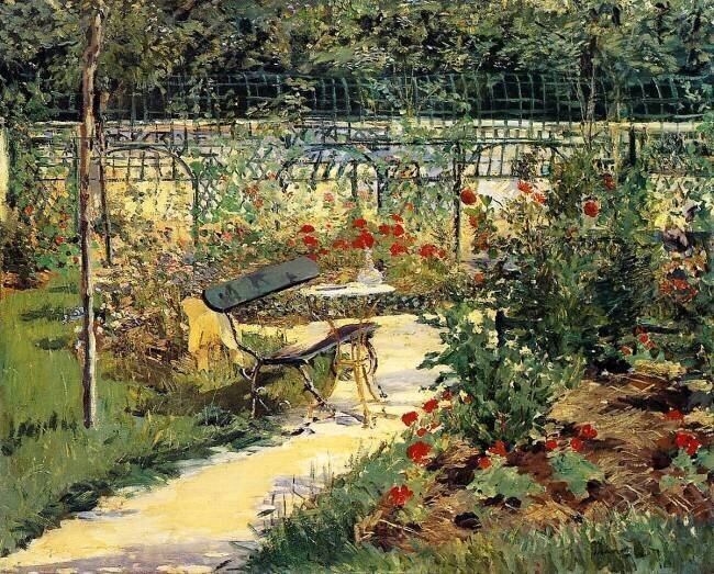 The Painter's Garden Edouard Manet
