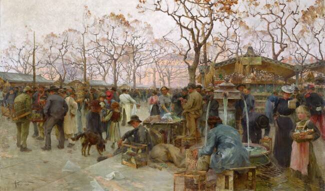 The Parisian Bird Market Henri-Gaston Darien