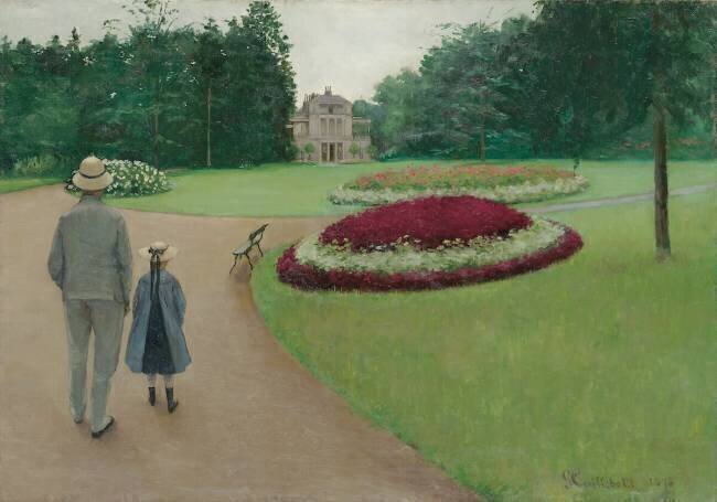 The Park of the Caillebotte's Property at Yerres Gustave Caillebotte