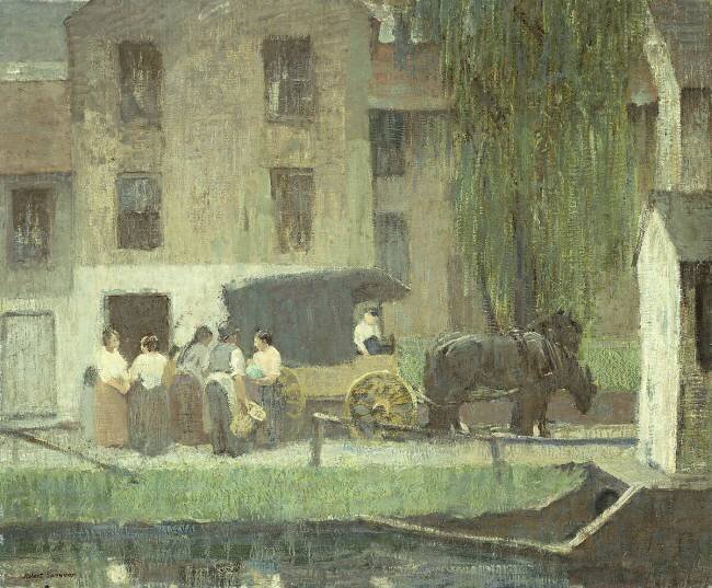 The Peddler's Cart on the Canal Robert Spencer
