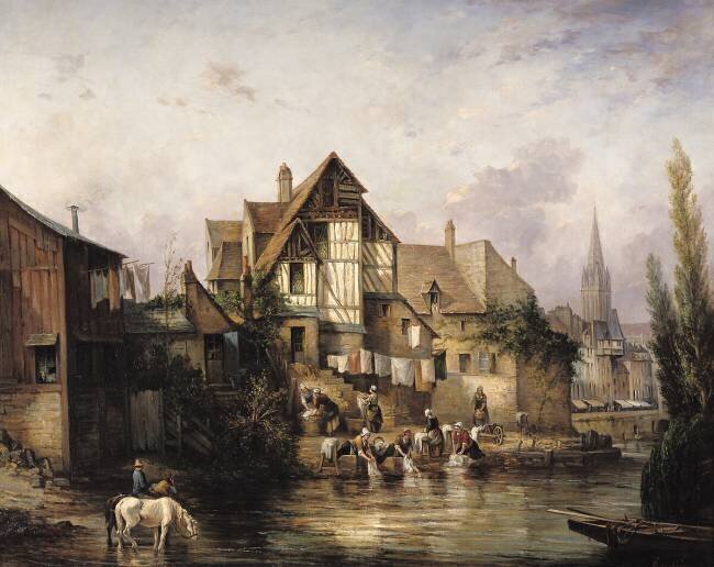 The Petits Murs Wash-House Victor Theophile Tesniere