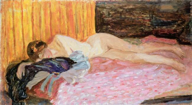The Pink Sofa Pierre Bonnard