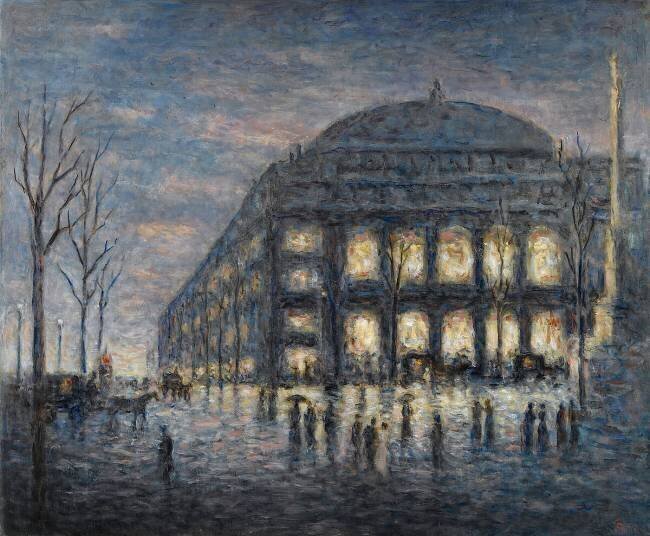 The Place du Chatelet in Paris Maximilien Luce