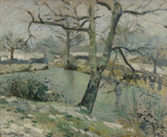 The Pond at Montfoucault Camille Pissarro