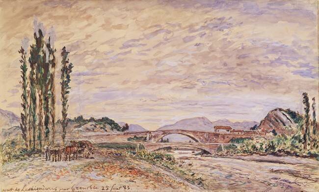 The Pont de Lesdiguieres Johan Barthold Jongkind