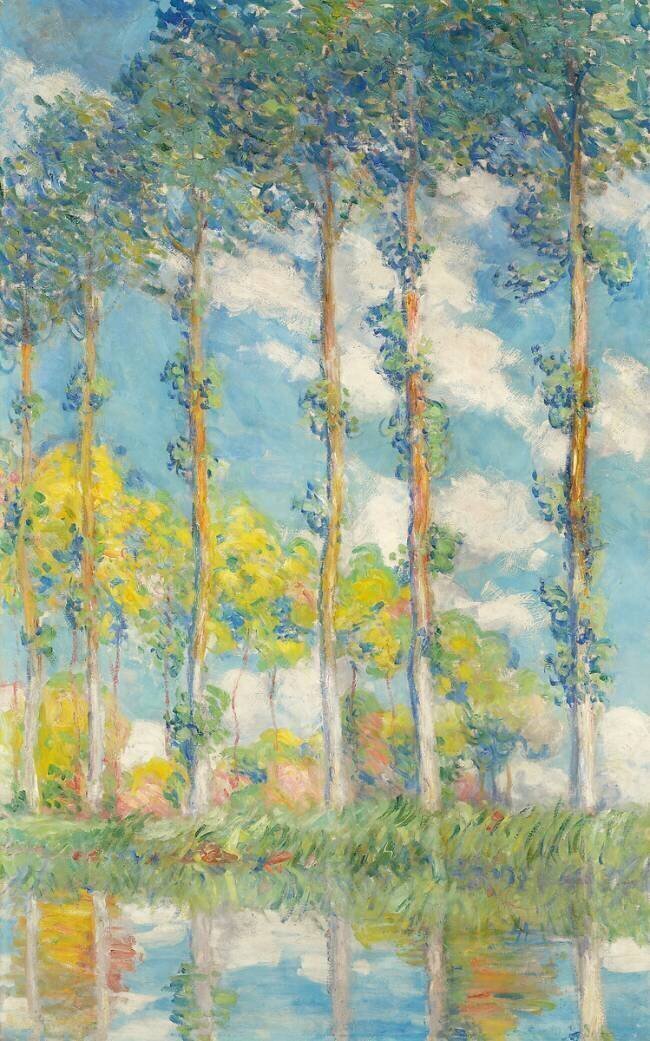 The Poplars Claude Monet