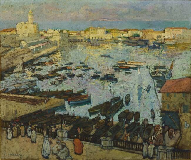 The port of Algiers Léon Cauvy