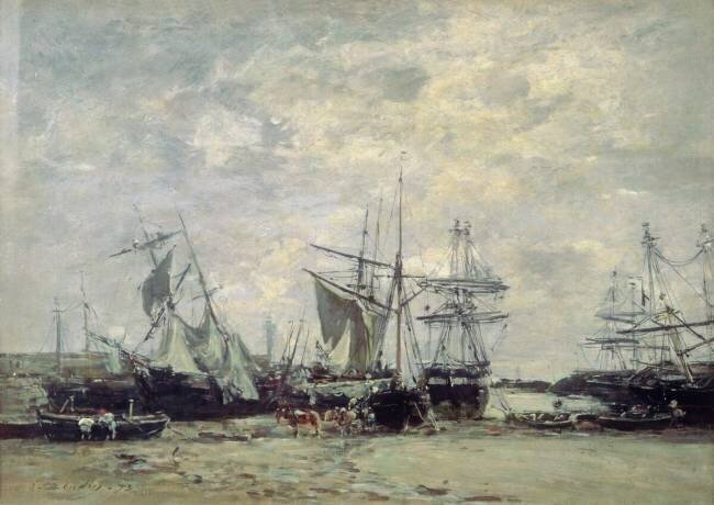 The Port of Portieux Eugène Boudin